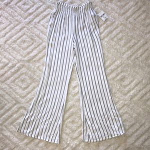 Striped flowy pants.